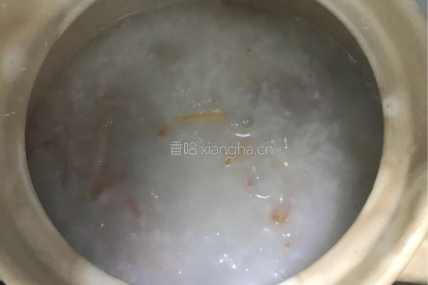 肉丝粥的做法图解3