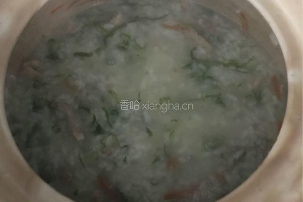 肉丝粥的做法图解4