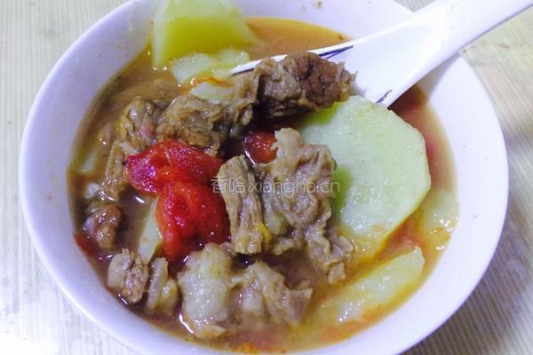 西红柿土豆牛腩的做法图解4