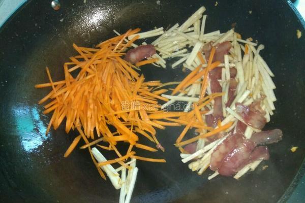 香芋萝卜丝的做法图解5
