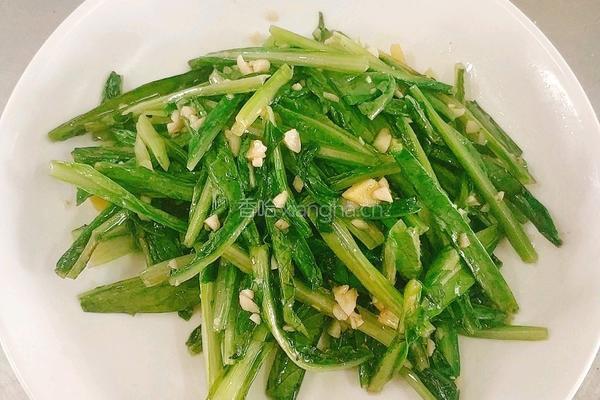 蒜蓉油麦菜的做法图解4