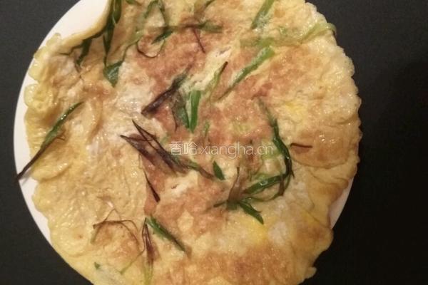 葱花煎鸡蛋的做法图解4