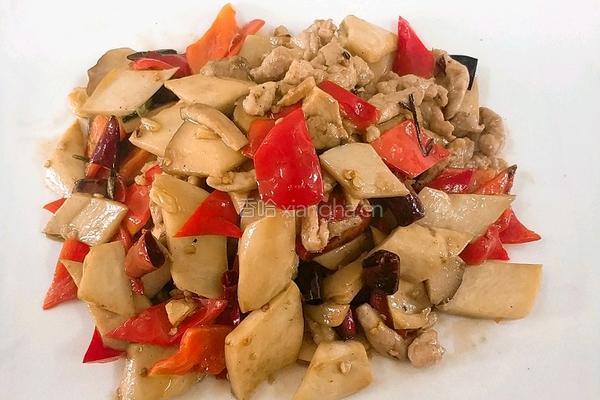 杏鲍菇炒肉的做法图解9