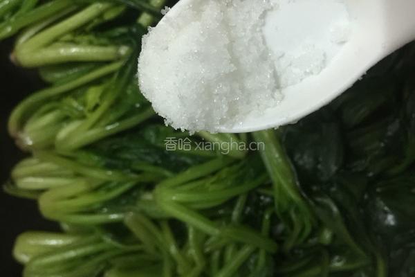 素炒菠菜的做法图解4
