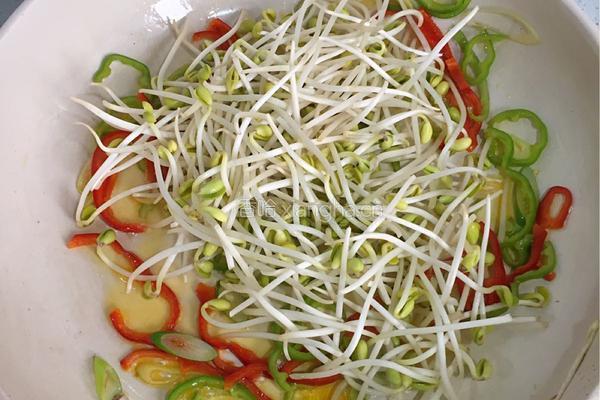 辣炒绿豆芽的做法图解3