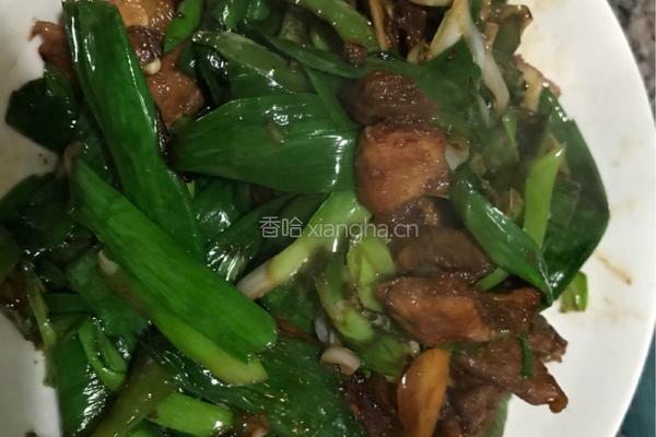 蒜苗炒肉