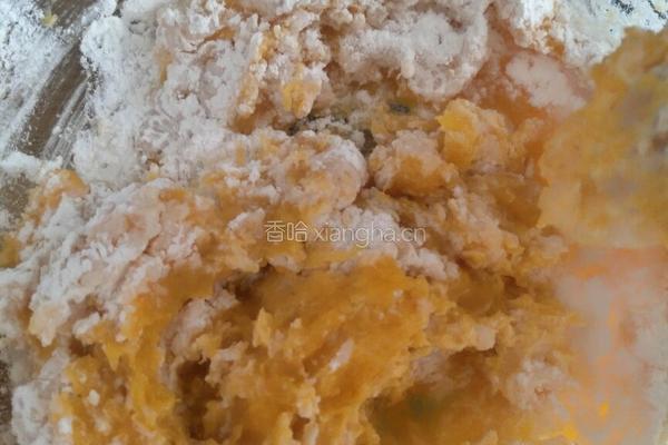 红豆泥馅南瓜饼的做法图解4