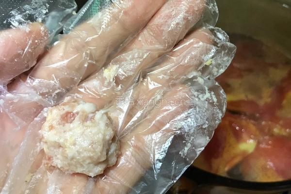豌豆尖肉丸汤的做法图解7