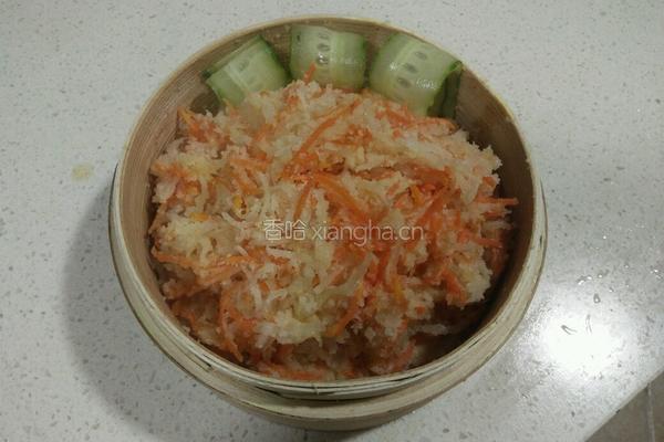 粉蒸金银花的做法图解5