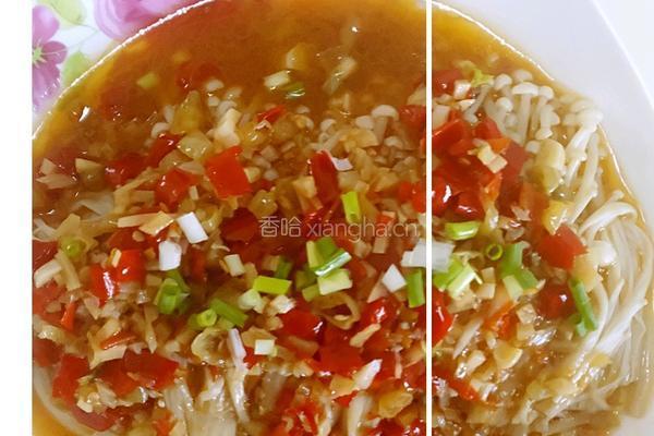 蒜蓉双椒金针菇