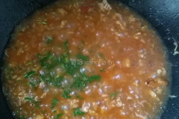 西红柿肉末拌面的做法图解10