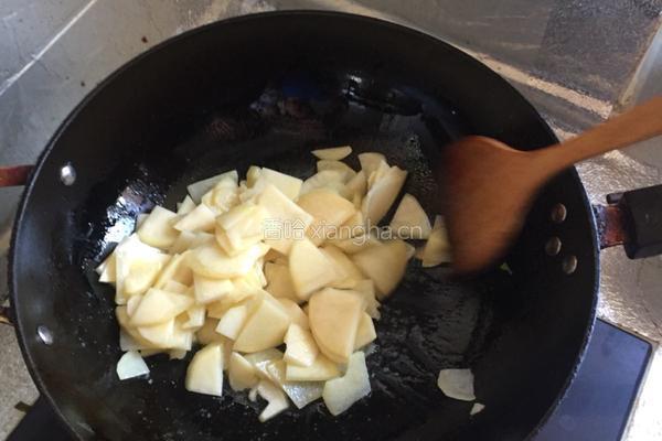柿子椒土豆炒肉片的做法图解5