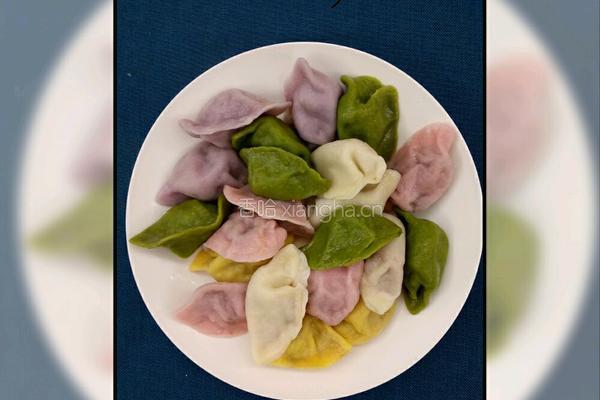 彩色饺子的做法图解12