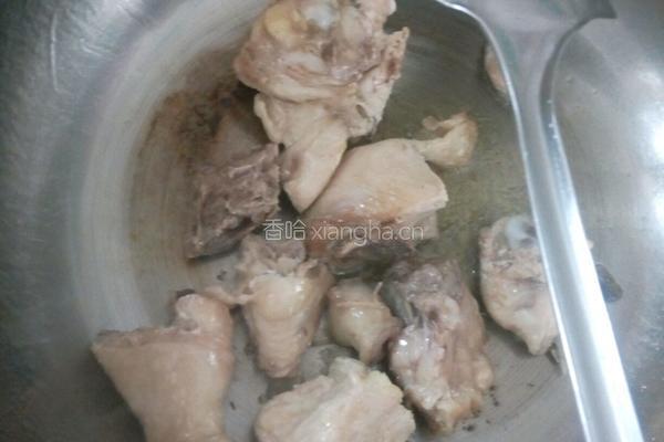 鸡肉炖粉条的做法图解4