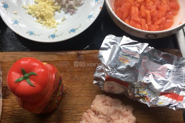 番茄肉酱意大利面的做法图解1