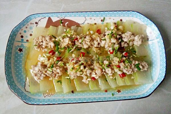 肉沫蒸冬瓜的做法图解9