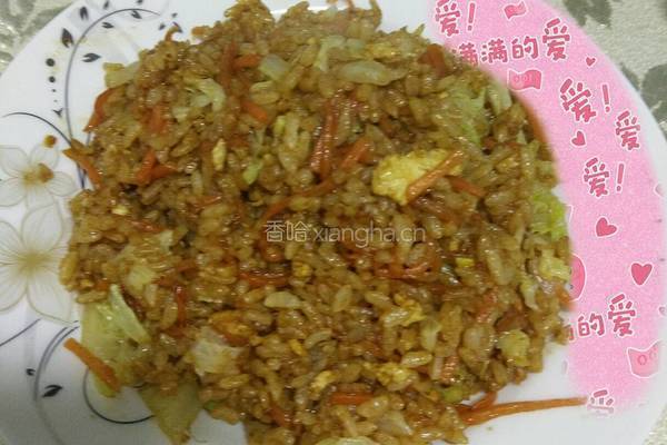 酱油炒饭的做法图解12