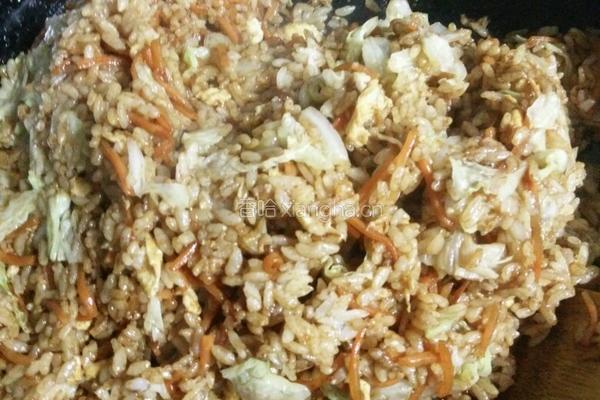 酱油炒饭的做法图解11