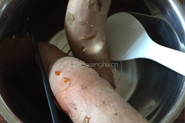 香烤地瓜面饼的做法图解2