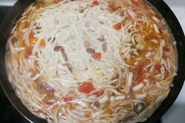 肉丝糊汤面的做法图解6