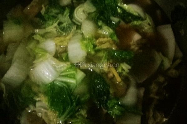 白菜粉条炖五花肉的做法图解4