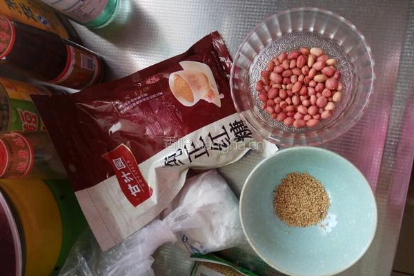 红糖花生糯米饼的做法图解1