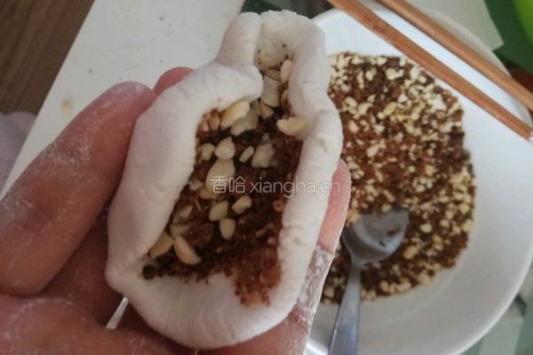 红糖花生糯米饼的做法图解7