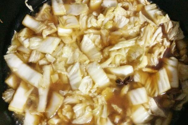 白菜炖粉条的做法图解7