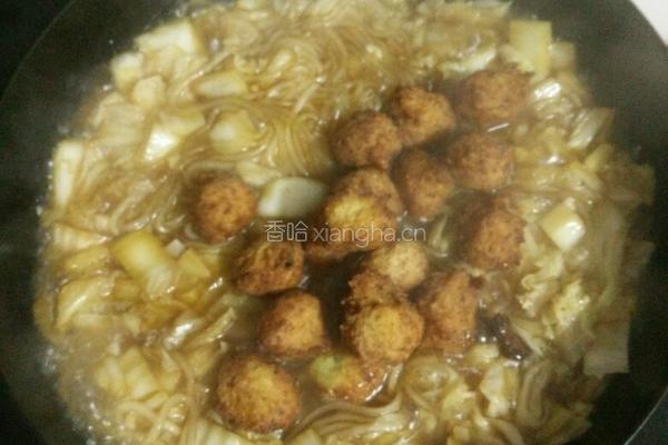白菜炖粉条的做法图解9