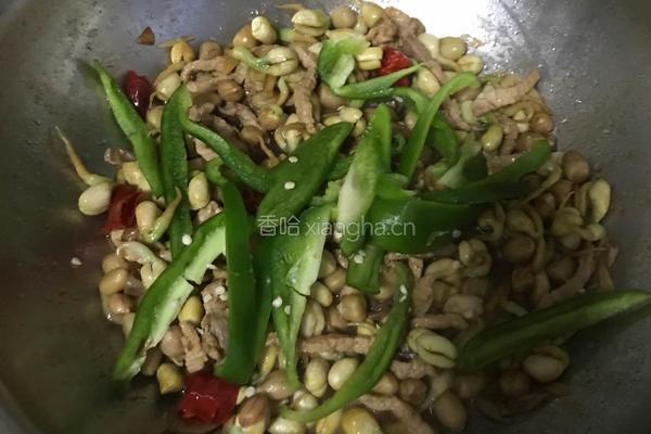 花生芽炒肉丝的做法图解10