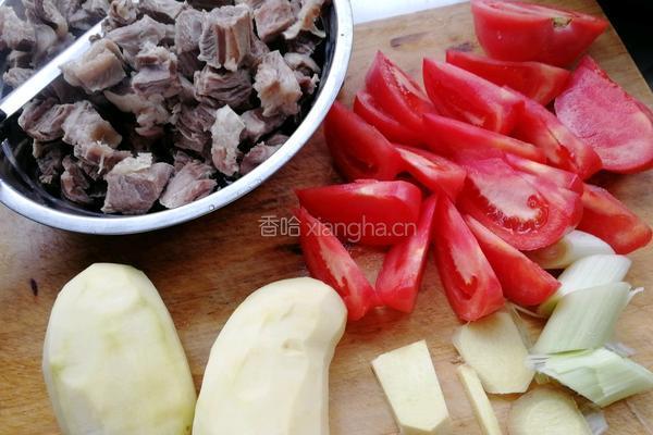 番茄土豆炖牛腩的做法图解1
