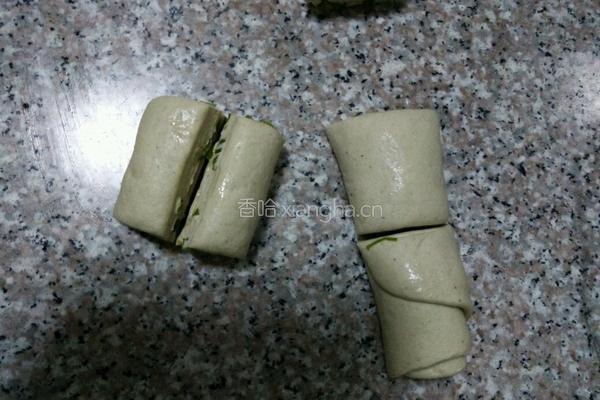 荞麦芝麻葱香花卷的做法图解6