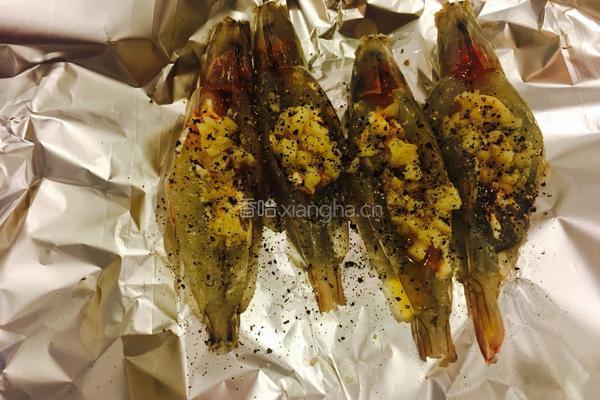 nana香浓芝士烤大虾的做法图解4