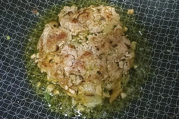 肉沫三明治的做法图解4
