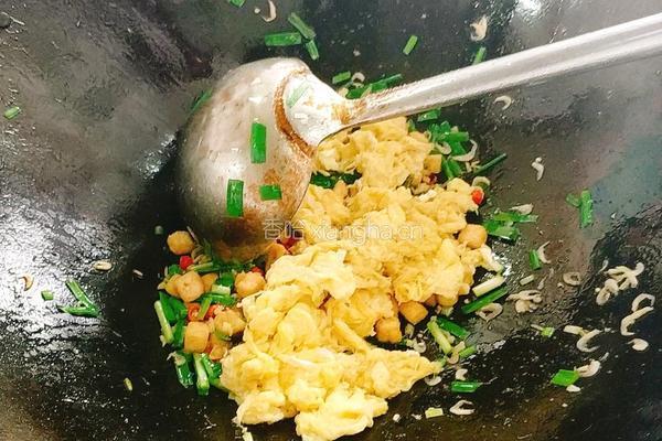 虾皮豆腐炒蛋的做法图解9