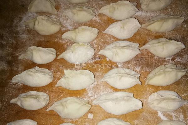 白菜猪肉大葱饺子的做法图解4