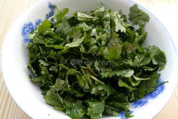 香菜肉饺子的做法图解1