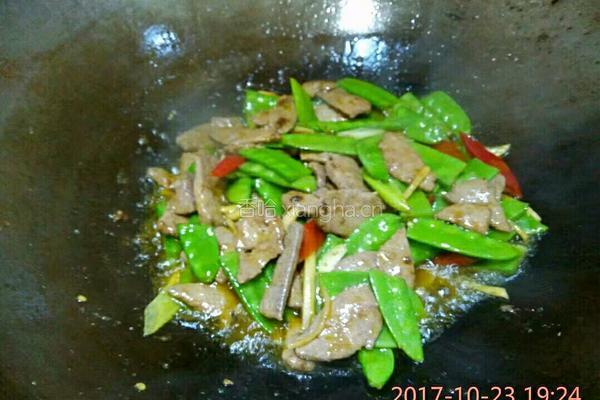 荷兰豆炒猪肝的做法图解17