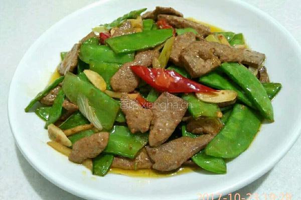 荷兰豆炒猪肝的做法图解19