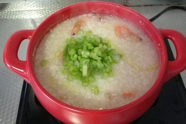 鲜虾白米粥潮汕砂锅粥的做法图解8