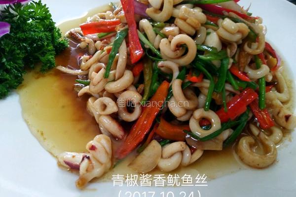 青椒酱香鱿鱼丝的做法图解4