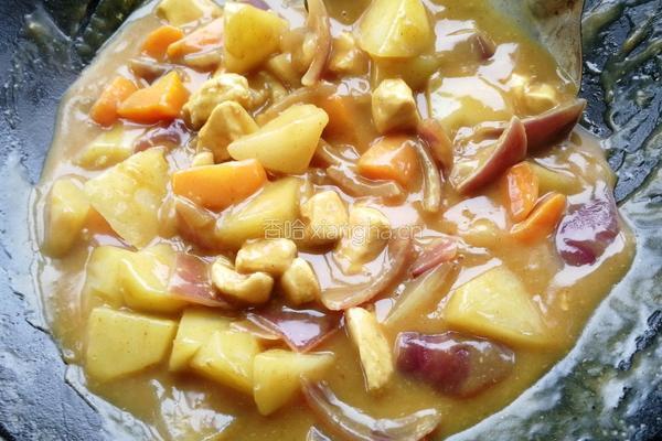 鸡肉土豆咖喱饭的做法图解7