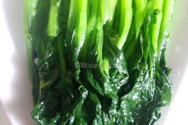 蚝油菜心(剁椒版）的做法图解3