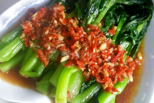 蚝油菜心(剁椒版）的做法图解7