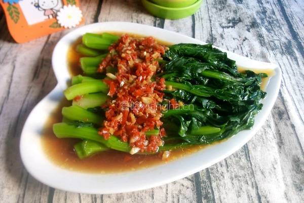 蚝油菜心(剁椒版）的做法图解8