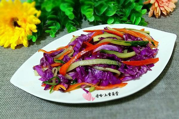 凉拌三彩的做法图解6
