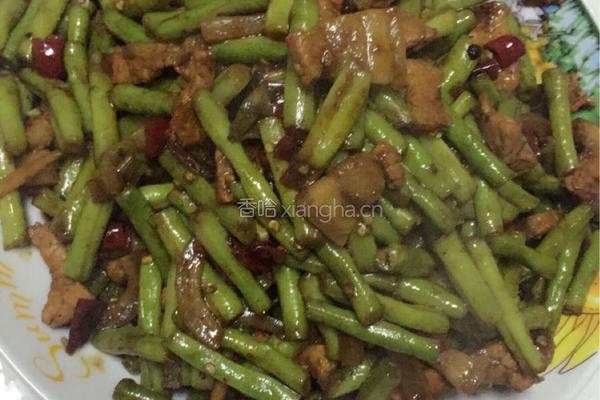 豆角炒肉的做法图解5