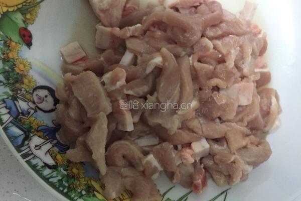 豆角炒肉的做法图解2