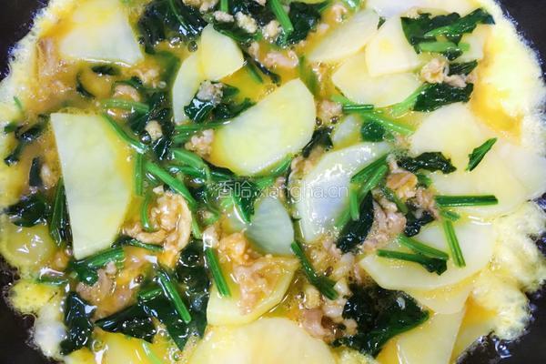 菠菜土豆鸡蛋饼的做法图解5