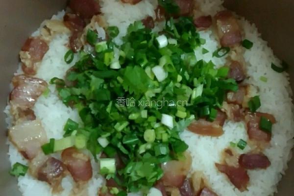 电饭锅腊味煲仔饭的做法图解5